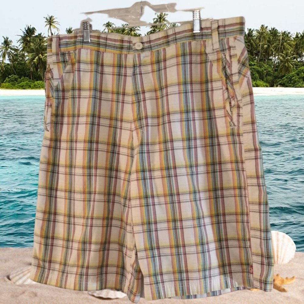 Seven Souls Shorts Mens 40 Plaid Golf‎ Shorts 4 Pockets
